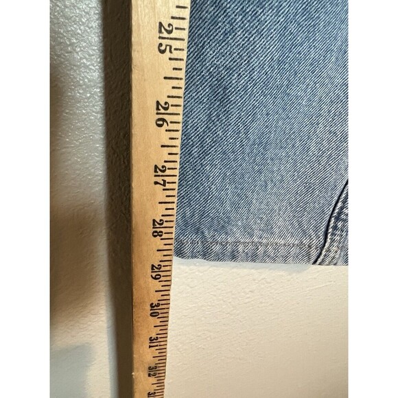 Vintage Y2K low rise Kosuiko Flare Light Wash Denim Jeans Leather Lace Up - Picture 10 of 10